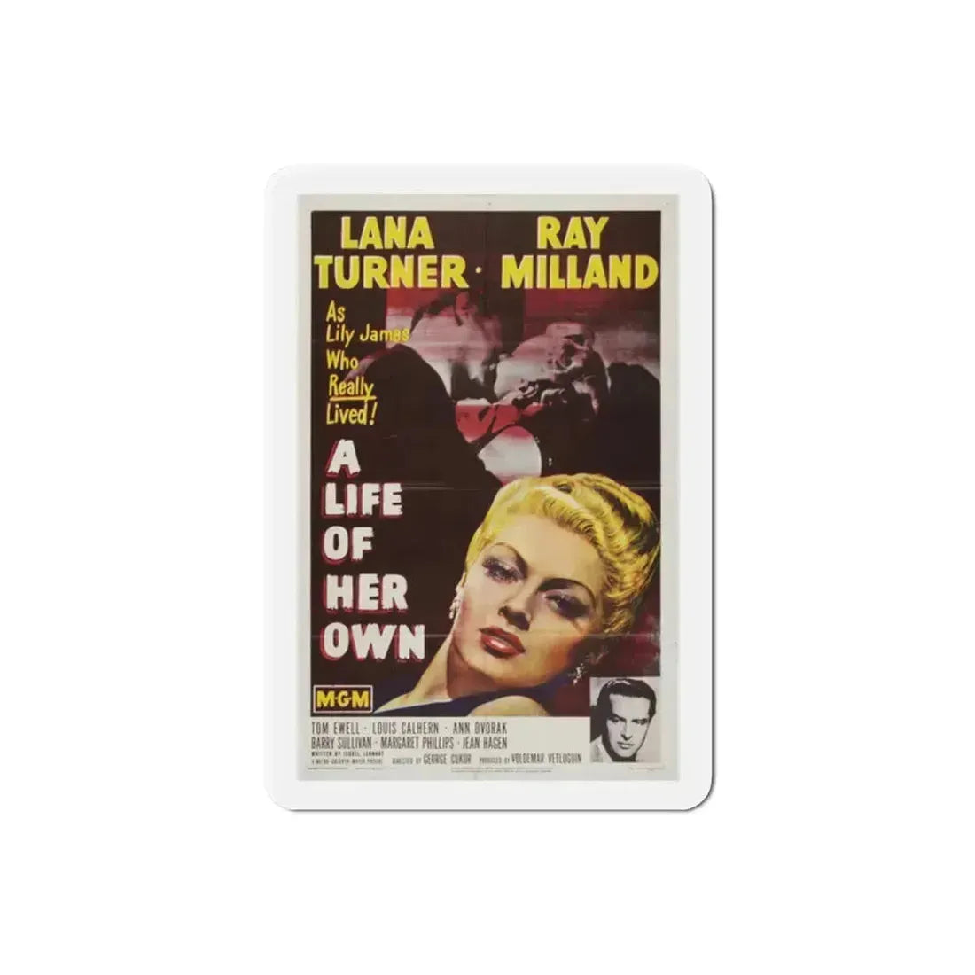 A Life of Her Own 1950 Movie Poster Refrigerator Magnet - The Sticker Space