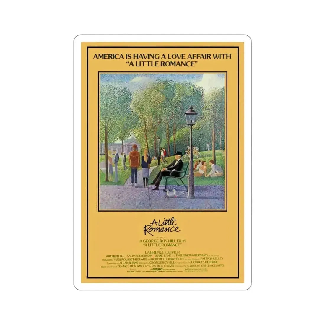 A Little Romance 1979 Movie Poster STICKER Vinyl Die-Cut Decal - The Sticker Space