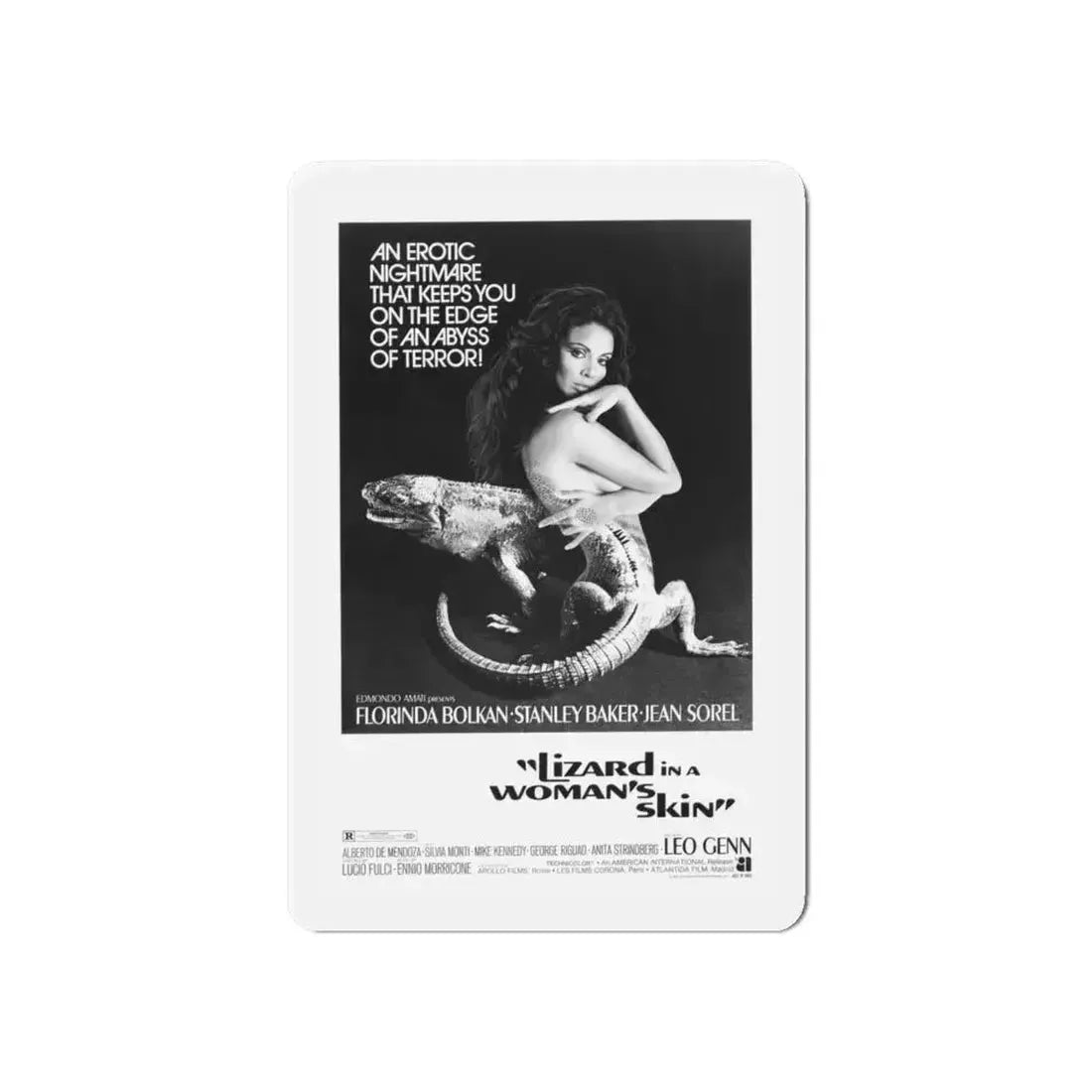 A LIZARD IN A WOMANS SKIN 1971 Movie Poster - Refrigerator Magnet 6 Inch - The Sticker Space