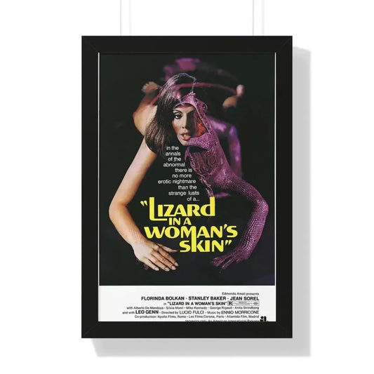 A LIZARD IN A WOMANS SKIN (2) 1971 - Framed Movie Poster 16″ x 24″ Black - The Sticker Space