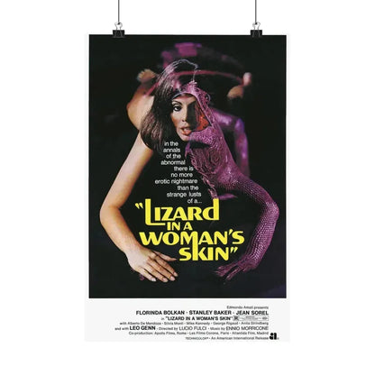 A LIZARD IN A WOMANS SKIN (2) 1971 - Paper Movie Poster 12″ x 18″ Matte - The Sticker Space