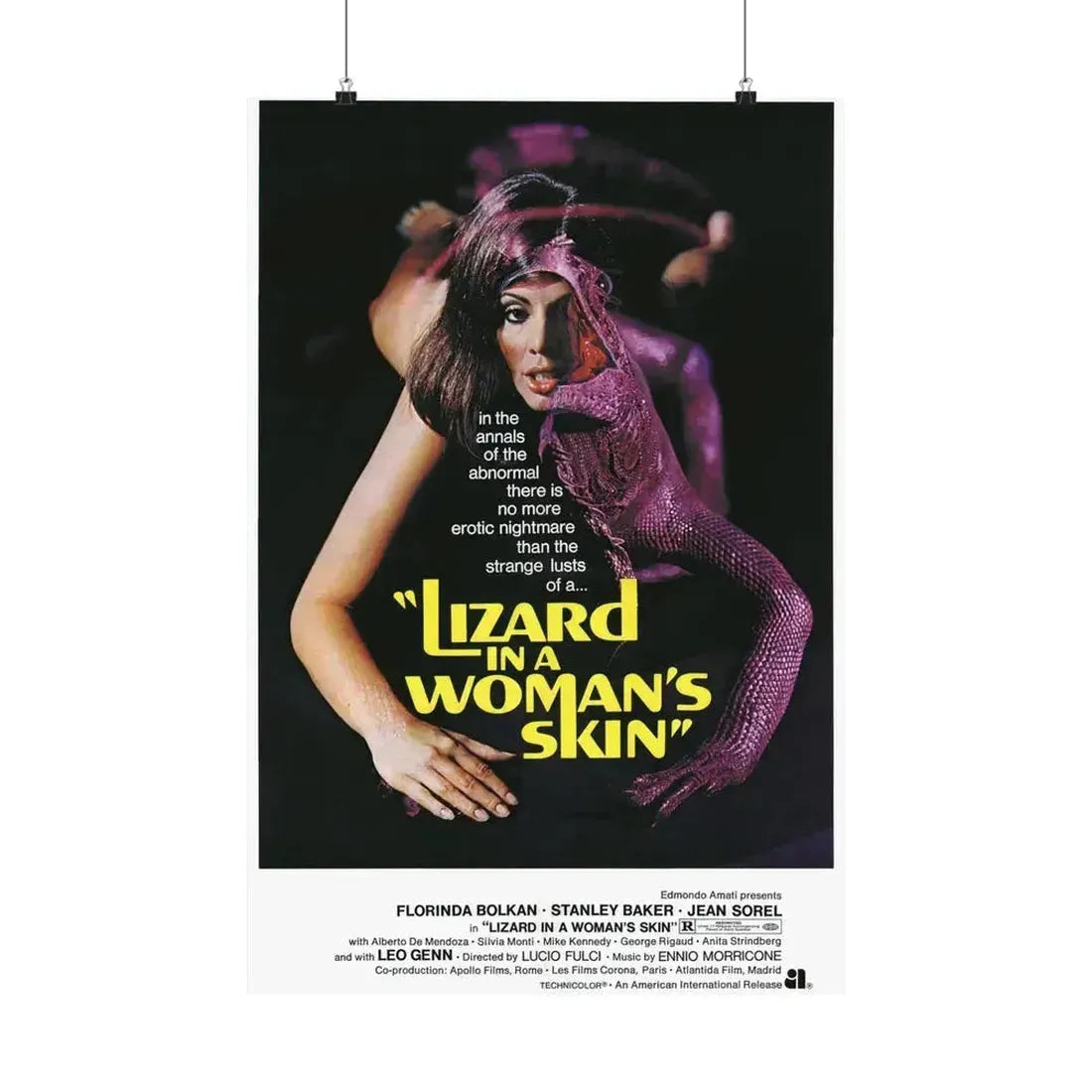 A LIZARD IN A WOMANS SKIN (2) 1971 - Paper Movie Poster 20″ x 30″ Matte - The Sticker Space