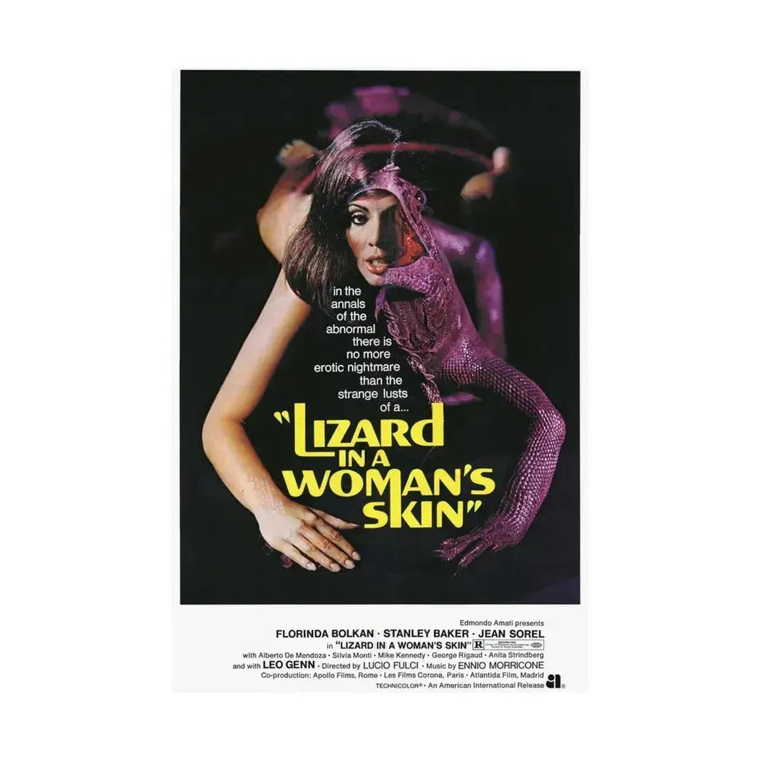 A LIZARD IN A WOMANS SKIN (2) 1971 - Paper Movie Poster - The Sticker Space