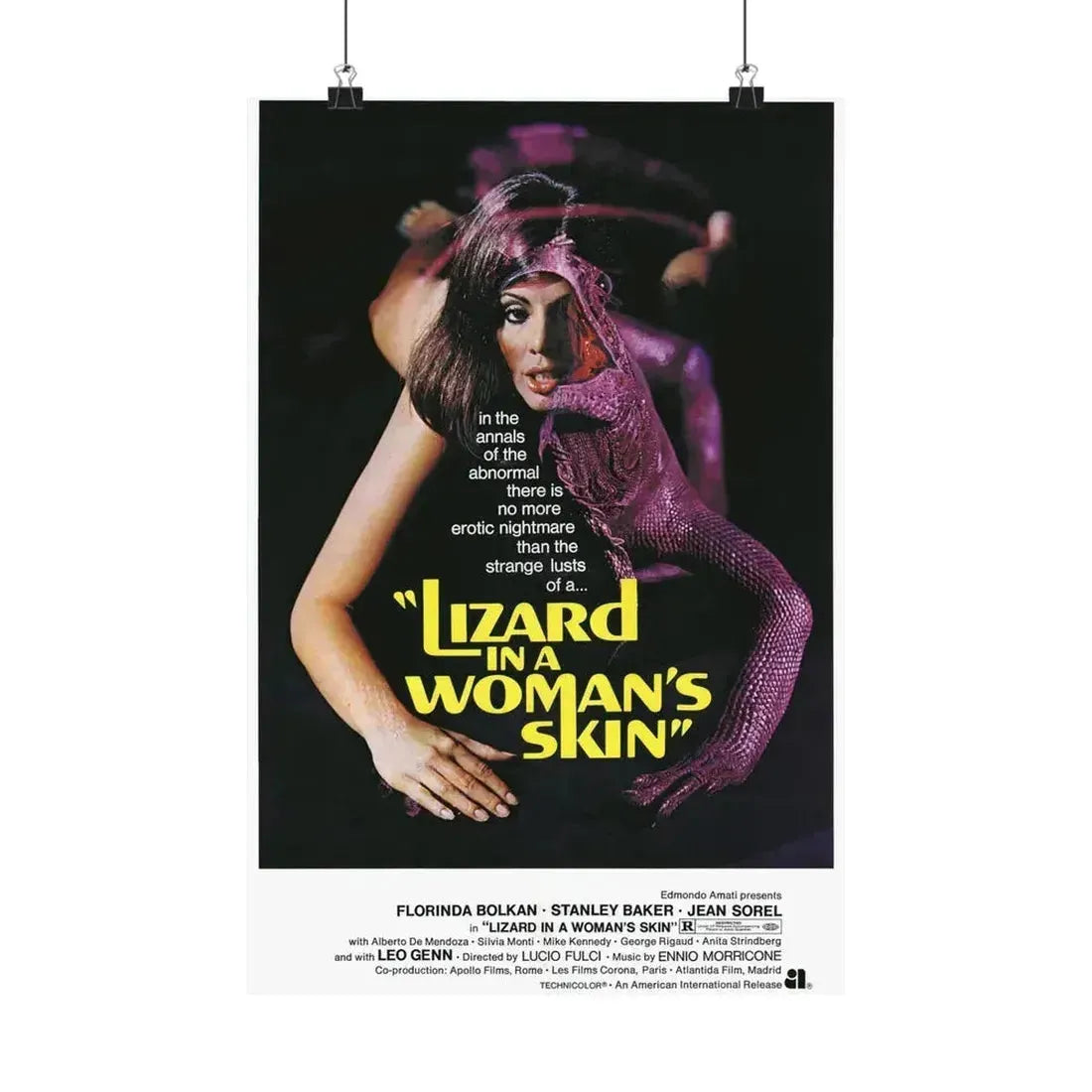 A LIZARD IN A WOMANS SKIN (2) 1971 - Paper Movie Poster - The Sticker Space
