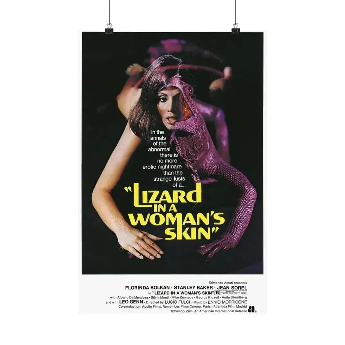 A LIZARD IN A WOMANS SKIN (2) 1971 - Paper Movie Poster - The Sticker Space