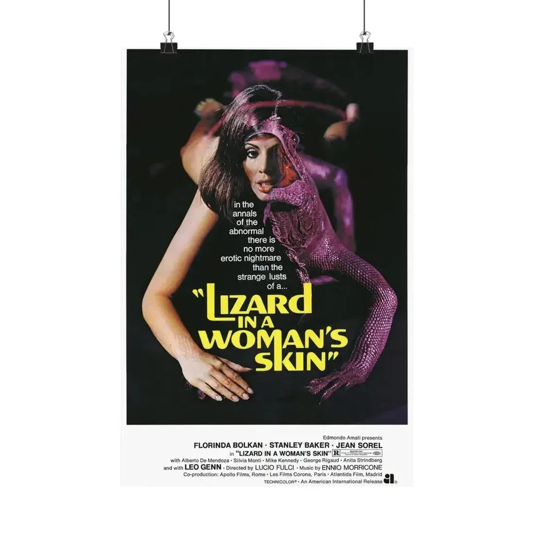 A LIZARD IN A WOMANS SKIN (2) 1971 - Paper Movie Poster - The Sticker Space