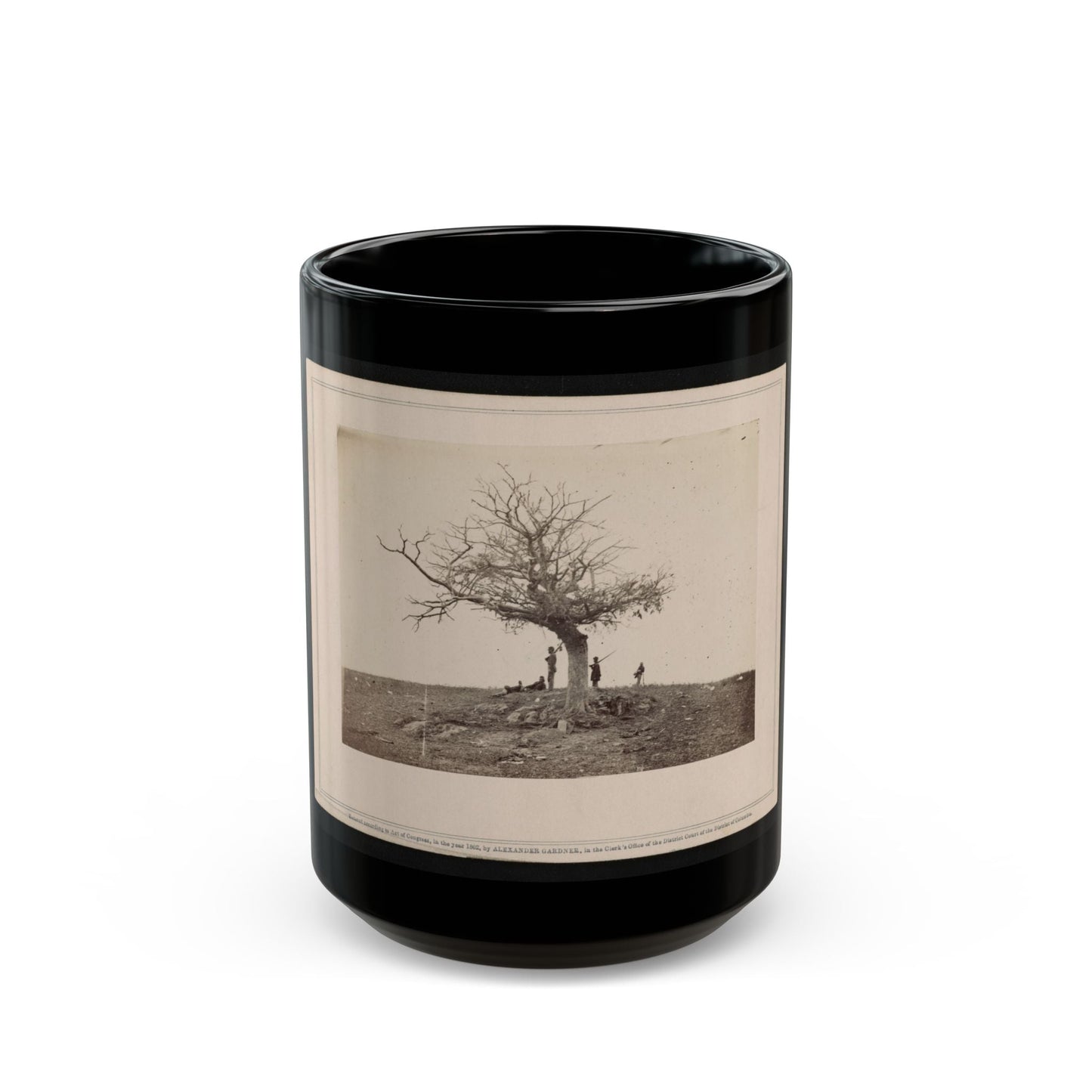 A Lone Grave On Battle-Field Of Antietam (U.S. Civil War) Black Coffee Mug