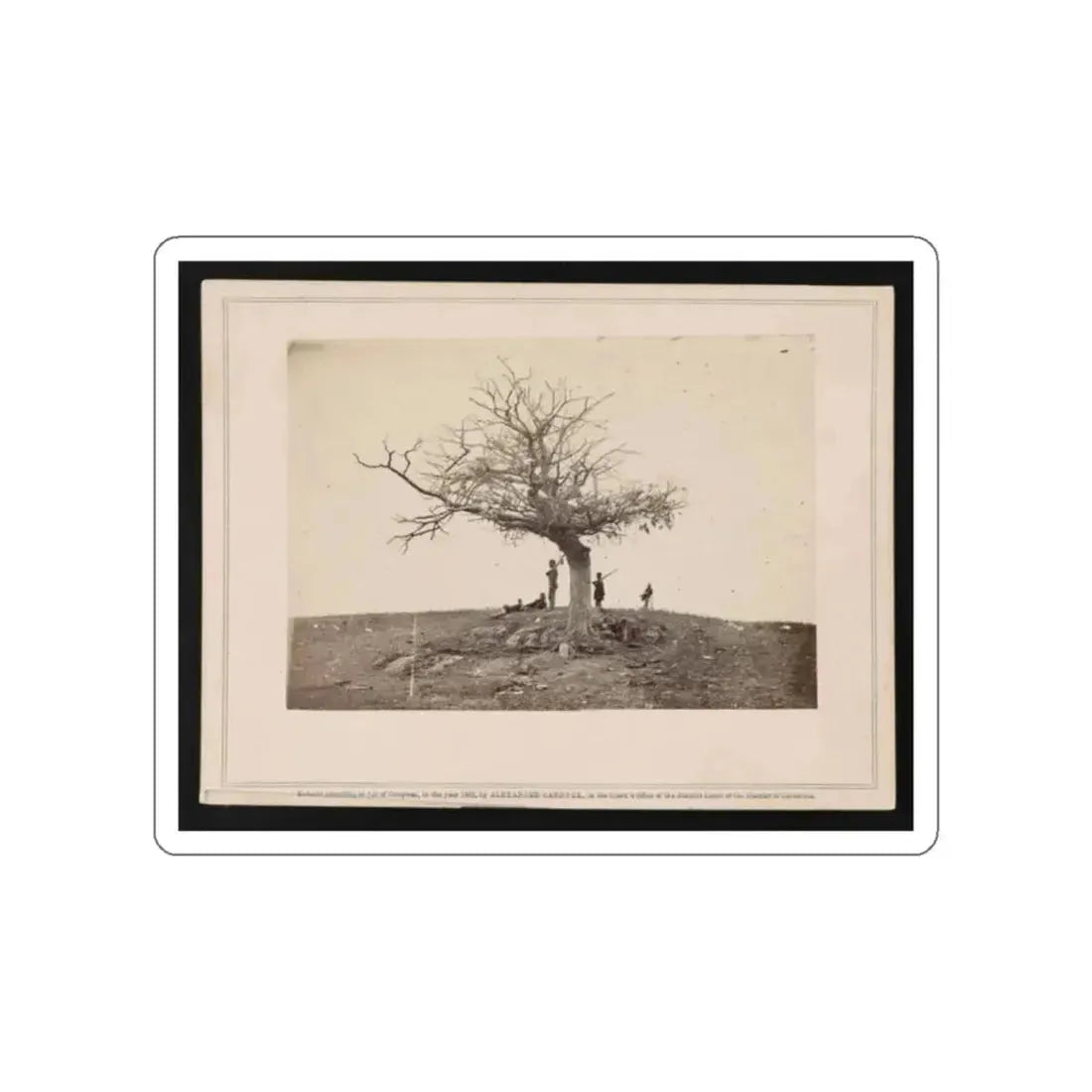 A Lone Grave On Battle-Field Of Antietam (U.S. Civil War) STICKER Vinyl Die-Cut Decal - The Sticker Space