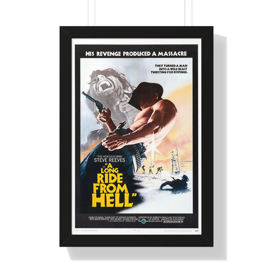 A LONG RIDE FROM HELL 1968 - Framed Movie Poster-16″ x 24″-The Sticker Space