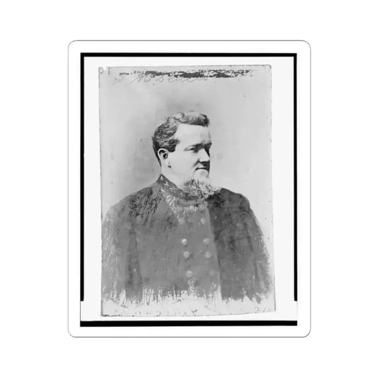 A. M. Scales, Brigidier General, C.S.A., Half-Length Portrait, Facing Right (U.S. Civil War) STICKER Vinyl Kiss-Cut Decal 2 Inch White - The Sticker Space