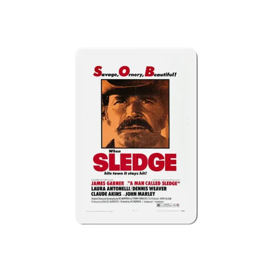 A Man Called Sledge 1970 Movie Poster Refrigerator Magnet 2 Inch - The Sticker Space