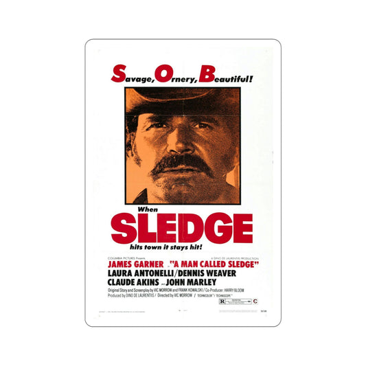 A Man Called Sledge 1970 Movie Poster STICKER Vinyl Die-Cut Decal-6 Inch-The Sticker Space