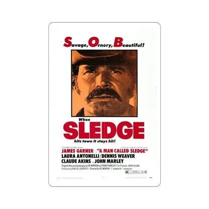 A Man Called Sledge 1970 Movie Poster STICKER Vinyl Die-Cut Decal - The Sticker Space