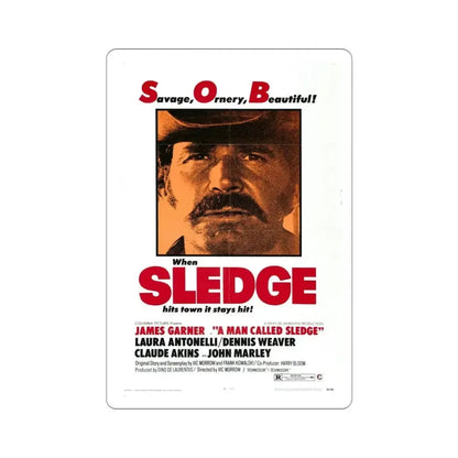 A Man Called Sledge 1970 Movie Poster STICKER Vinyl Die-Cut Decal - The Sticker Space