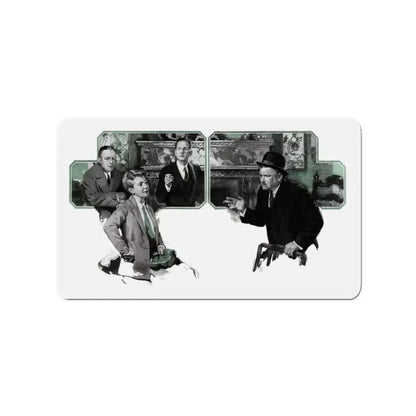 A Man Called Spade (1), The American Magazine, July 1932 (Magazine Illustration) Refrigerator Magnet 3 Inch - The Sticker Space