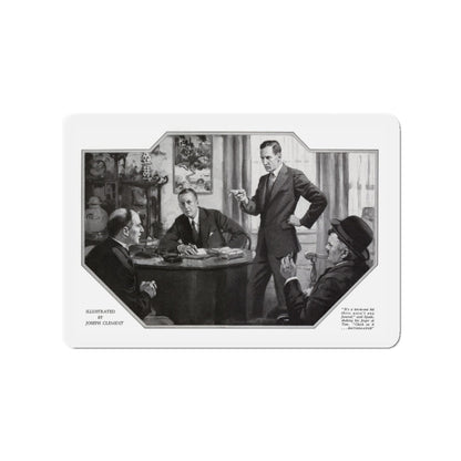 A Man Called Spade (2), The American Magazine, July 1932 (Magazine Illustration) Refrigerator Magnet-3" x 3"-The Sticker Space