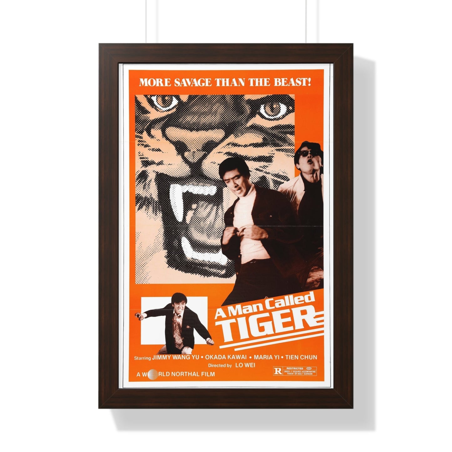 A MAN CALLED TIGER 1973 - Framed Movie Poster-16″ x 24″-The Sticker Space