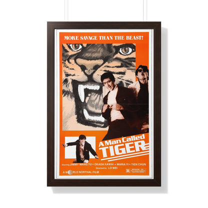 A MAN CALLED TIGER 1973 - Framed Movie Poster-20" x 30"-The Sticker Space