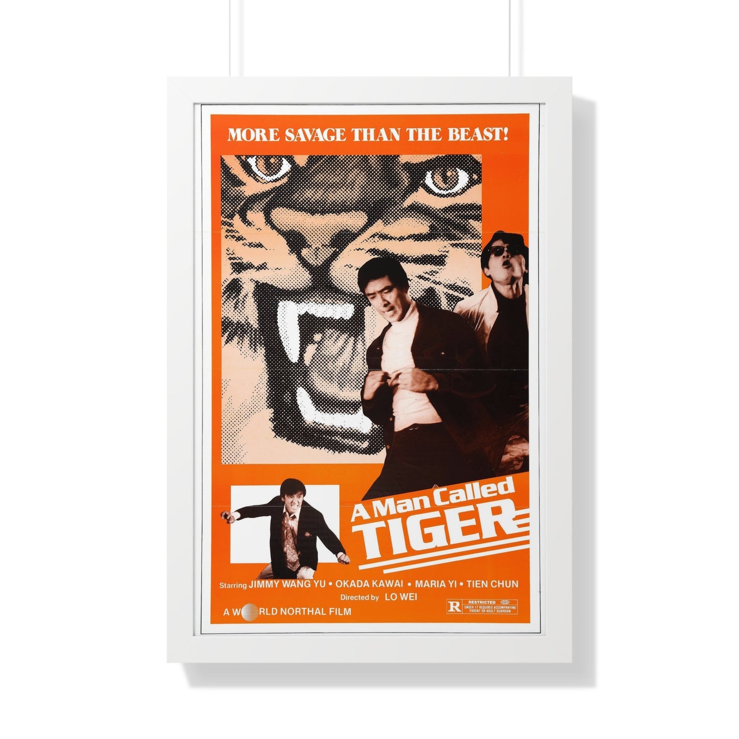 A MAN CALLED TIGER 1973 - Framed Movie Poster-20" x 30"-The Sticker Space