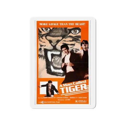 A MAN CALLED TIGER 1973 Movie Poster - Refrigerator Magnet 2 Inch - The Sticker Space