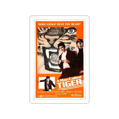 A MAN CALLED TIGER 1973 Movie Poster STICKER Vinyl Die-Cut Decal - The Sticker Space