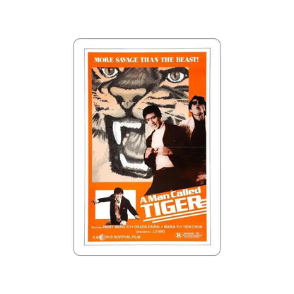 A MAN CALLED TIGER 1973 Movie Poster STICKER Vinyl Die-Cut Decal - The Sticker Space