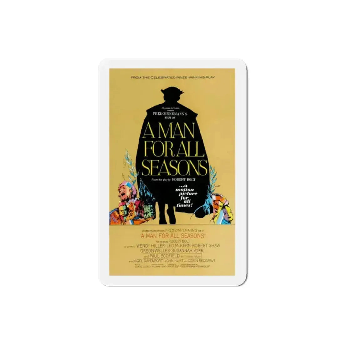A Man for All Seasons 1966 Movie Poster Refrigerator Magnet - The Sticker Space