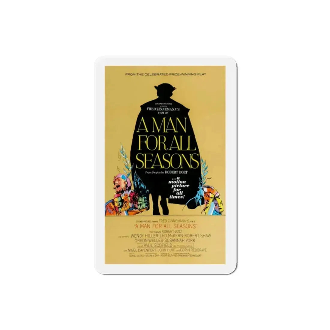 A Man for All Seasons 1966 Movie Poster Refrigerator Magnet - The Sticker Space