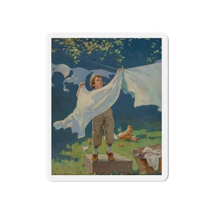 A Man in the Making, Life magazine cover, May 25, 1922 (Magazine Illustration) Refrigerator Magnet 6 Inch - The Sticker Space