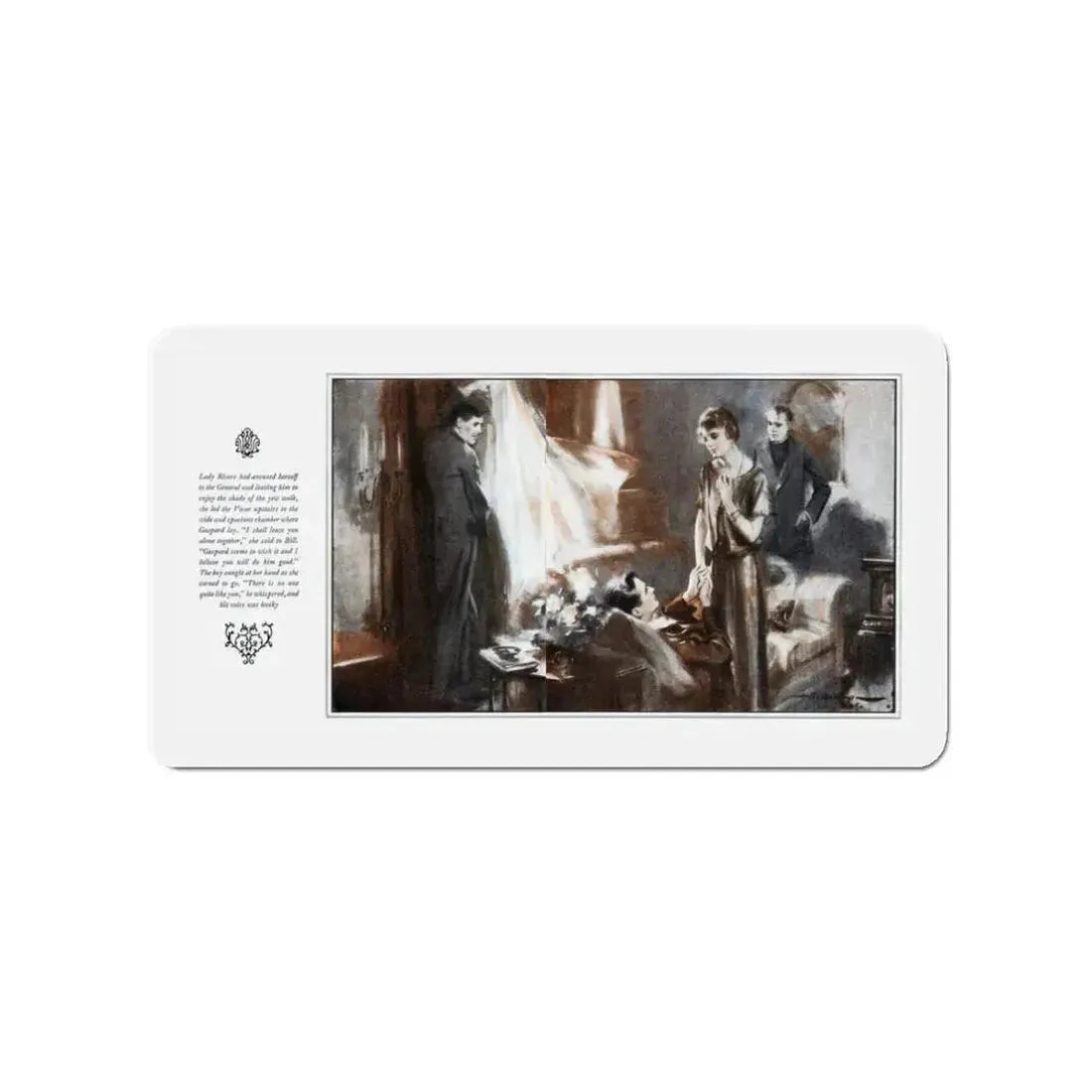 A Man Under Authority (2), McCalls magazine, November 1925 (Magazine Illustration) Refrigerator Magnet 3 Inch - The Sticker Space