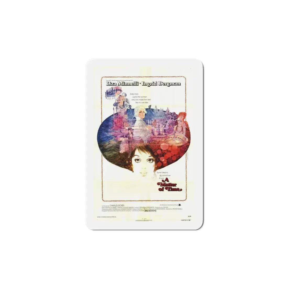 A Matter of Time 1976 Movie Poster Refrigerator Magnet - The Sticker Space