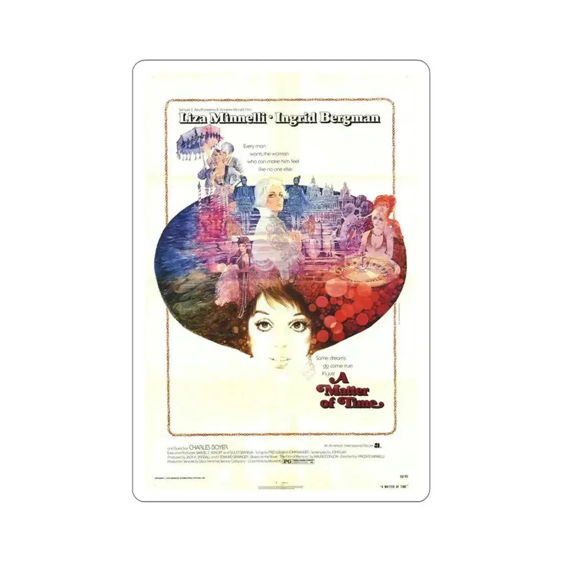 A Matter of Time 1976 Movie Poster STICKER Vinyl Die-Cut Decal - The Sticker Space