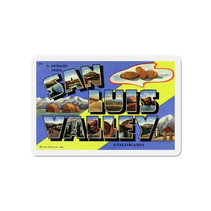 A Message From San Luis Valley Colorado (Greeting Postcards) Refrigerator Magnet - The Sticker Space