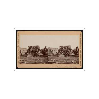 A Negro Family Coming Into The Union Lines (U.S. Civil War) STICKER Vinyl Die-Cut Decal-White-The Sticker Space