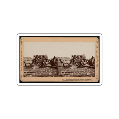 A Negro Family Coming Into The Union Lines (U.S. Civil War) STICKER Vinyl Die-Cut Decal-White-The Sticker Space