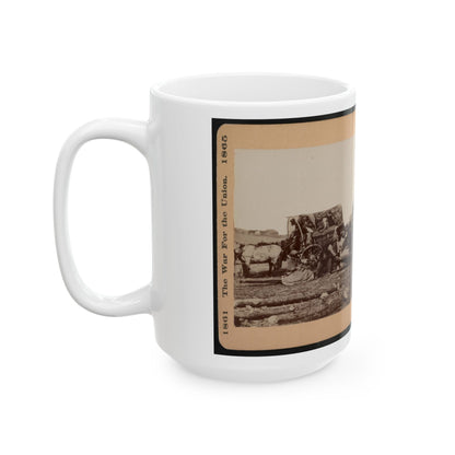 A Negro Family Coming Into The Union Lines (U.S. Civil War) White Coffee Mug