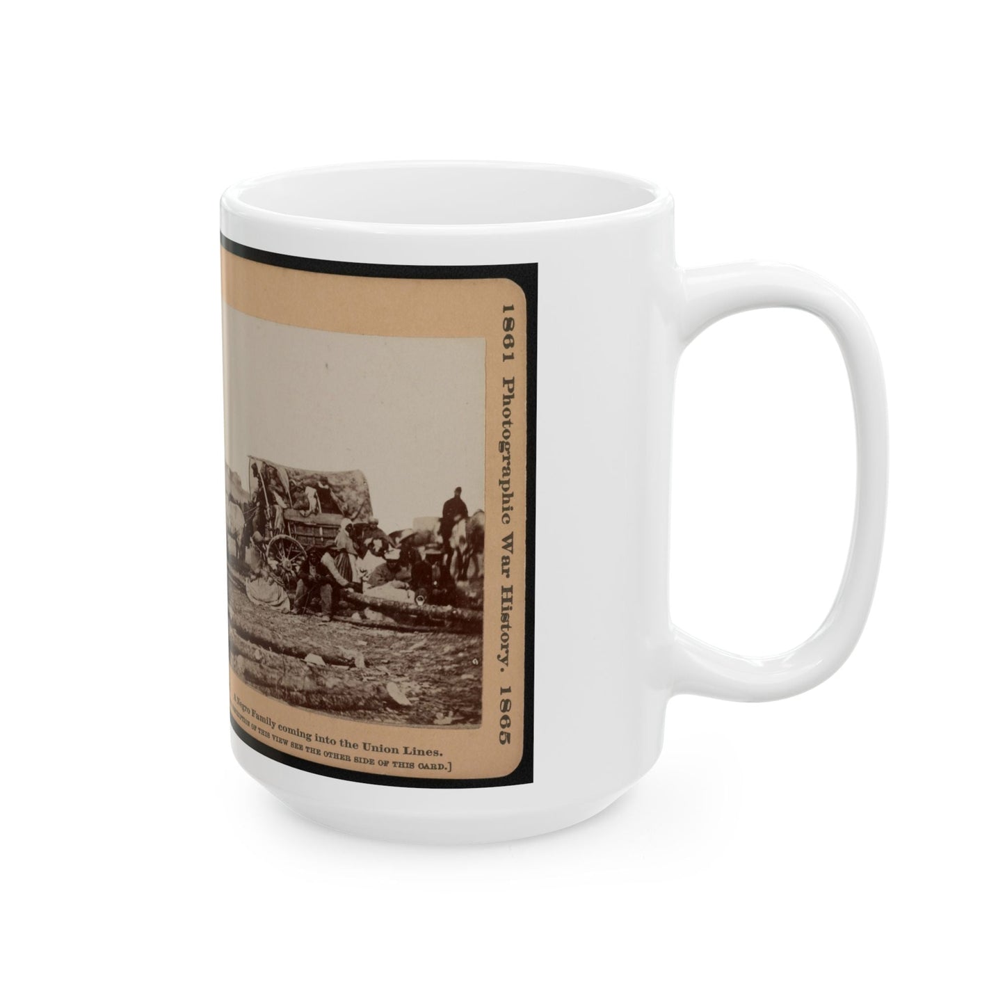 A Negro Family Coming Into The Union Lines (U.S. Civil War) White Coffee Mug