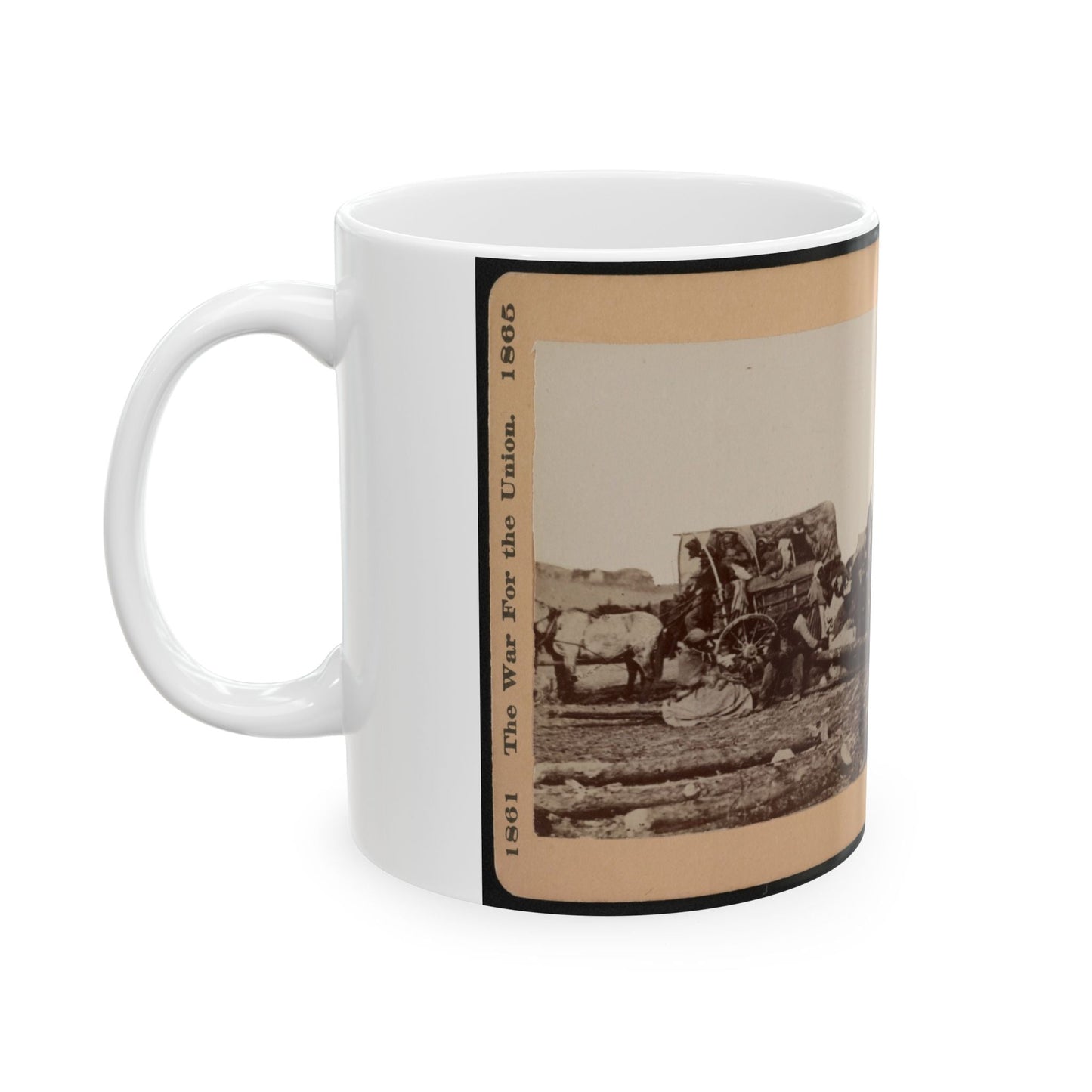 A Negro Family Coming Into The Union Lines (U.S. Civil War) White Coffee Mug