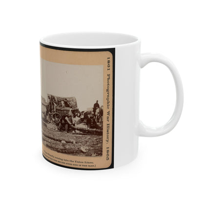 A Negro Family Coming Into The Union Lines (U.S. Civil War) White Coffee Mug