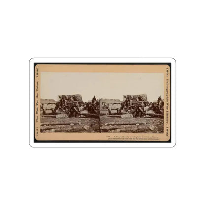 A Negro Family Coming Into The Union Lines (U.S. Civil War) STICKER Vinyl Die-Cut Decal White Die-Cut 2 Inch - The Sticker Space