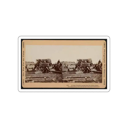 A Negro Family Coming Into The Union Lines (U.S. Civil War) STICKER Vinyl Die-Cut Decal White Die-Cut 3 Inch - The Sticker Space