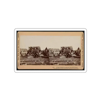 A Negro Family Coming Into The Union Lines (U.S. Civil War) STICKER Vinyl Die-Cut Decal White Die-Cut 4 Inch - The Sticker Space