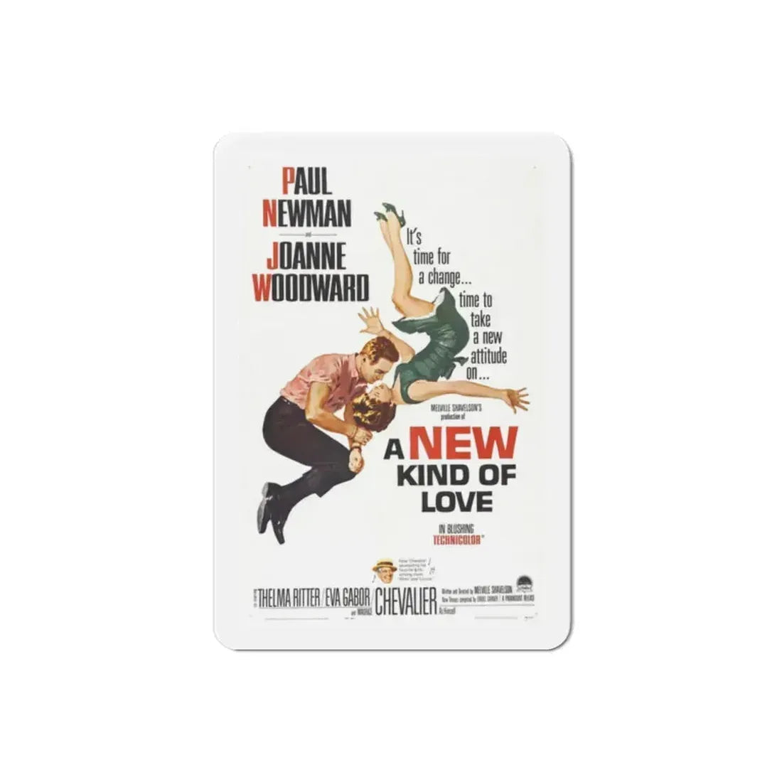 A New Kind of Love 1963 Movie Poster Refrigerator Magnet 2 Inch - The Sticker Space