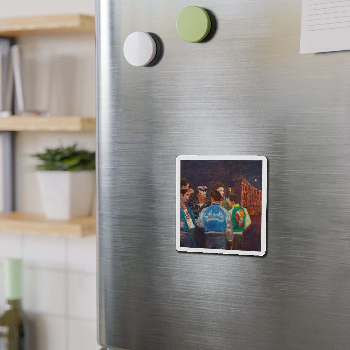 A New York Street Gang, Life magazine cover, September 9, 1957 (Magazine Illustration) Refrigerator Magnet-The Sticker Space