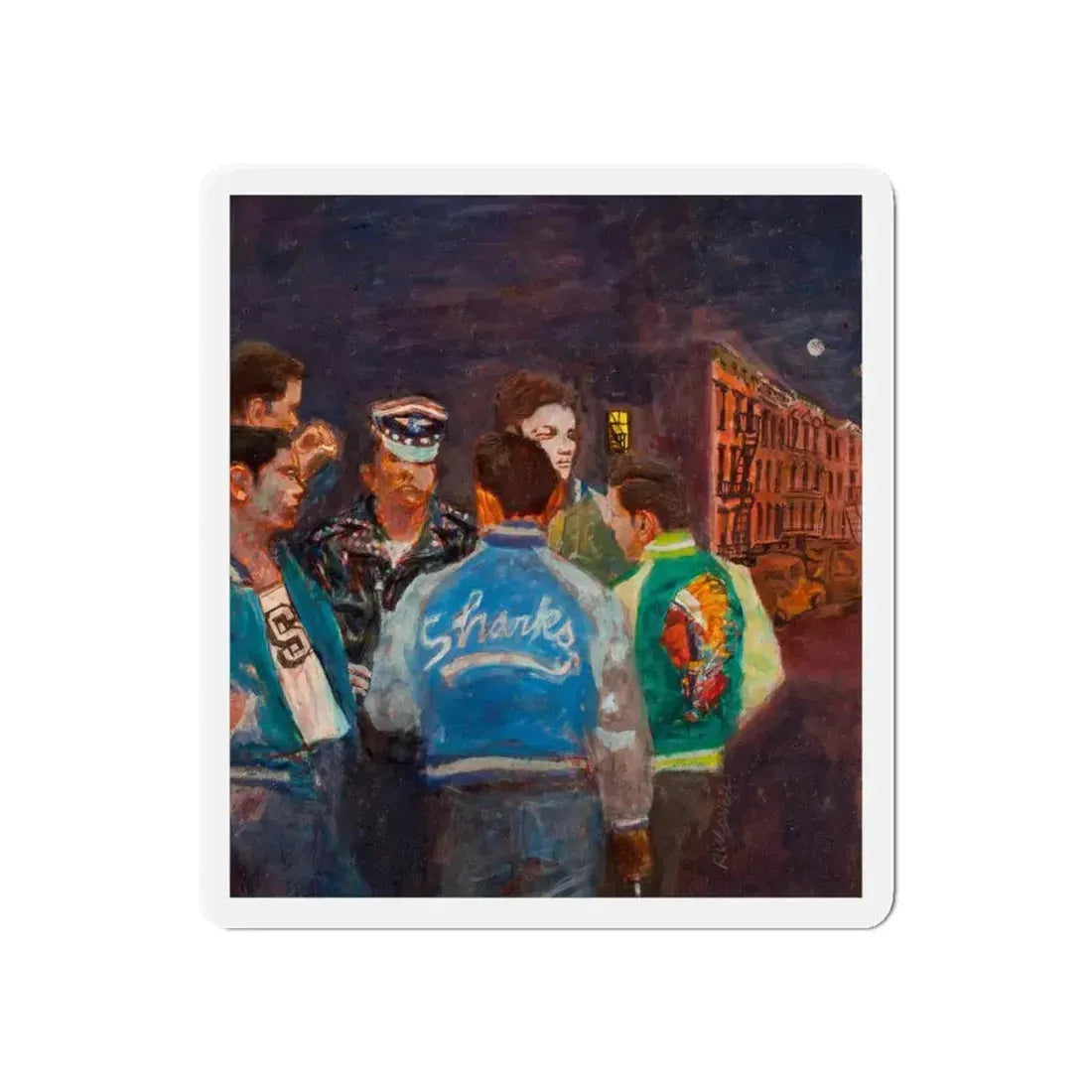 A New York Street Gang, Life magazine cover, September 9, 1957 (Magazine Illustration) Refrigerator Magnet 6 Inch - The Sticker Space