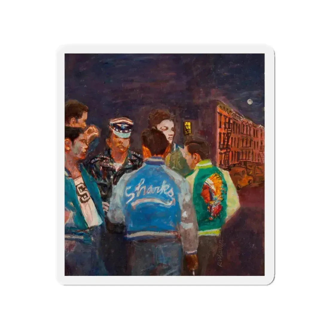 A New York Street Gang, Life magazine cover, September 9, 1957 (Magazine Illustration) Refrigerator Magnet - The Sticker Space