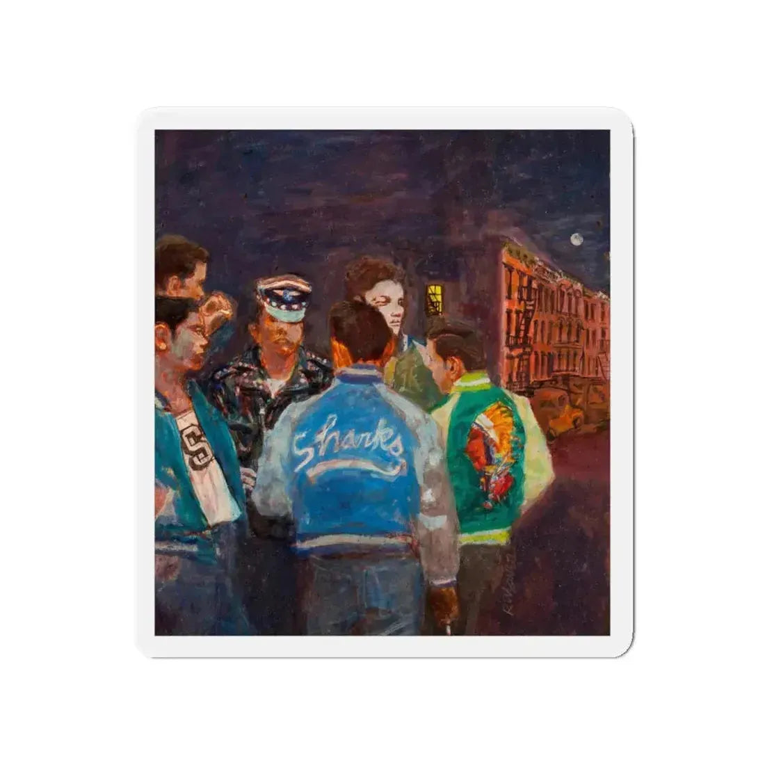 A New York Street Gang, Life magazine cover, September 9, 1957 (Magazine Illustration) Refrigerator Magnet - The Sticker Space