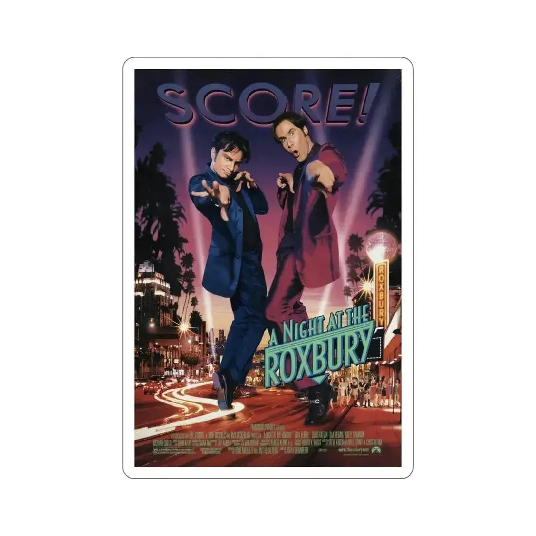 A Night at the Roxbury 1998 Movie Poster STICKER Vinyl Die-Cut Decal 5 Inch - The Sticker Space