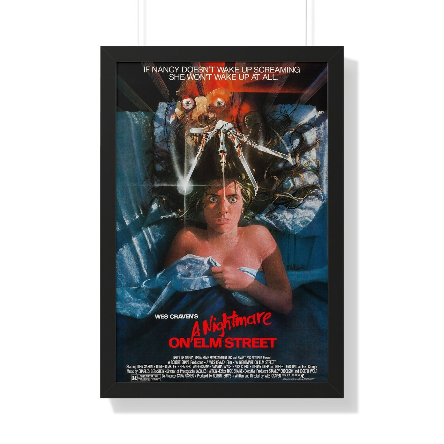 A NIGHTMARE ON ELM STREET 1984 - Framed Movie Poster-20" x 30"-The Sticker Space