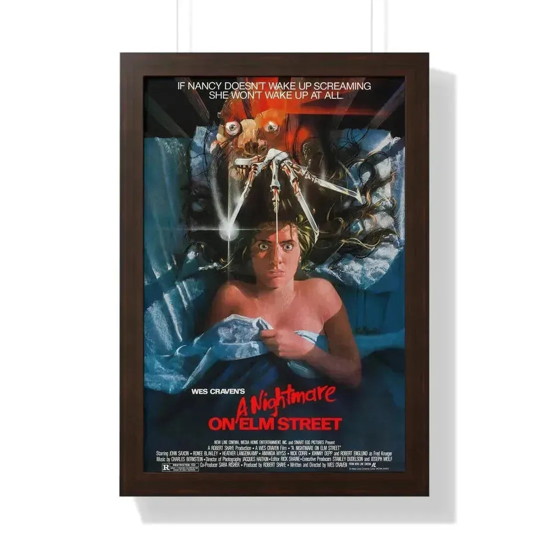 A NIGHTMARE ON ELM STREET 1984 - Framed Movie Poster - The Sticker Space